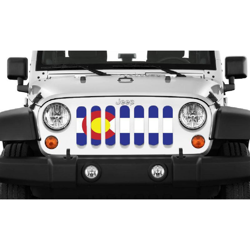 Colorado State Flag Jeep Wrangler Grill Insert
