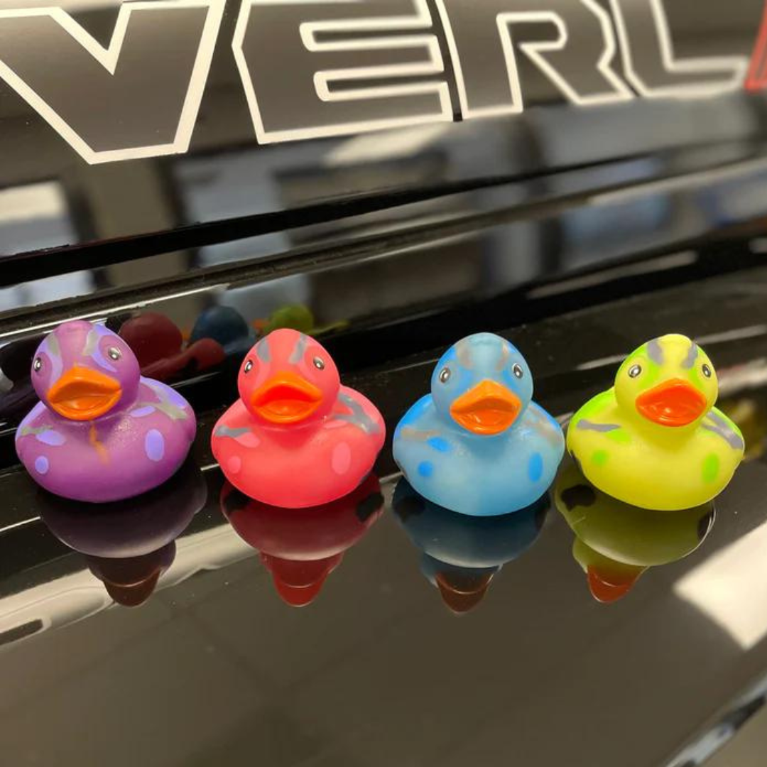 Camouflage rubber duck on sale