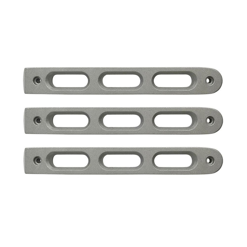 Silver Slot Style Door Handle Inserts set of 3 by DV8 Offroad (07-18 Wrangler JK)