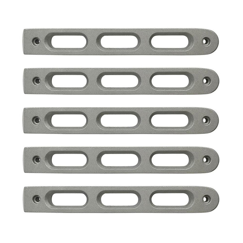 Silver Slot Style Door Handle Inserts set of 5 by DV8 Offroad (07-18 Wrangler JK)