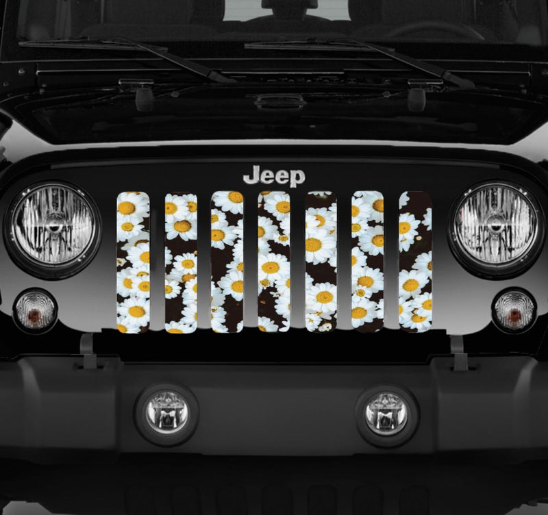 Daisies Jeep Grille Insert