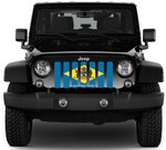 Delaware State Flag Jeep Grille Insert