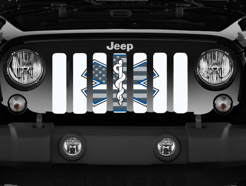 EMS Shield- White- Jeep Grille Insert