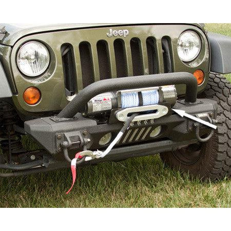 Ridge All Terrain Jeep Bumper, Steel Winch Plate to Upgrade Your All Terrain Jeep Bumper for Winch Use ('07-'18 Wrangler JK) - Jeep World