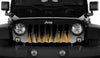 Gold Christmas Trees Jeep Grille Insert