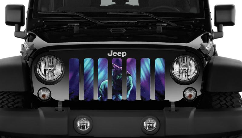 Howling Wolf Jeep Grille Insert