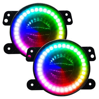 RGB LED Headlights + Fog Light + Bracket for Jeep Wrangler JL Gladiator JT 2018 RGB LED Headlights + Fog Light + Bracket for Jeep Wrangler JL Gladiator JT 2018