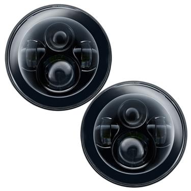 7" High Powered LED Headlights with Black Bezels by Oracle (Universal)