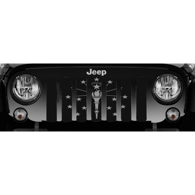 Indiana Tactical State Flag Jeep Grille Insert