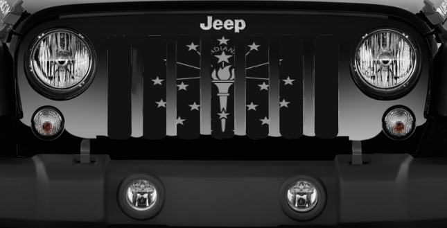 Indiana Tactical State Flag Jeep Grille Insert