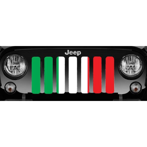 Italian Flag Jeep Grille Insert