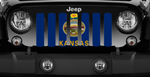 Kansas State Flag Jeep Grille Insert