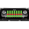 Lime Green Red Line Jeep Grille Insert