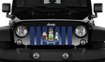 Maine State Flag Jeep Grille Insert