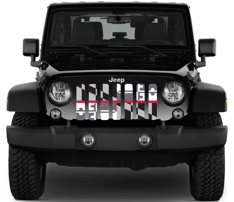 Maryland Tactical Back The Red Jeep Grille Insert