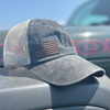 Women's Ponytail American Flag "Leather Patch" Hats