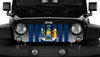 New York State Flag Jeep Grille Insert