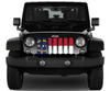 North Carolina State Flag Jeep Grille Insert