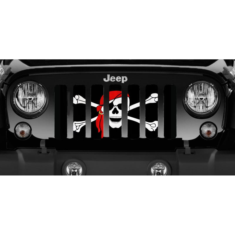 One Eye Jack Pirate Flag Jeep Grille Insert