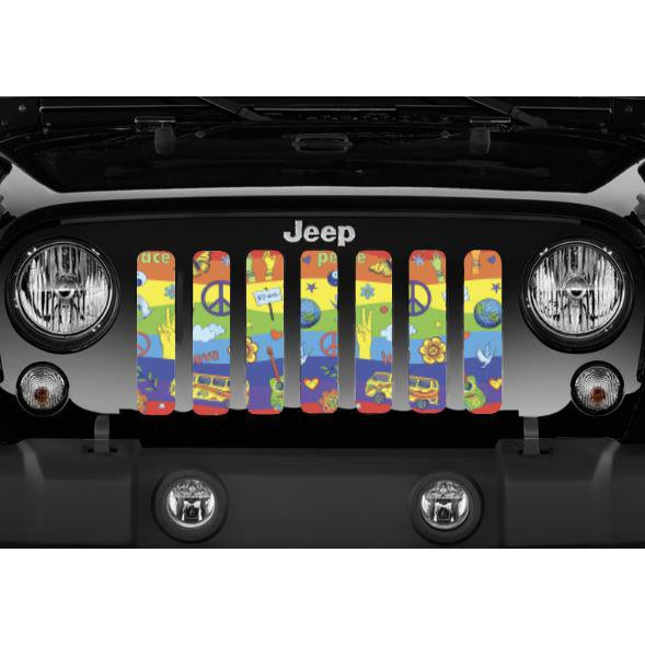 Peace & Love Jeep Grille Insert