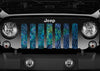 Peacock Feathers Jeep Grille Insert