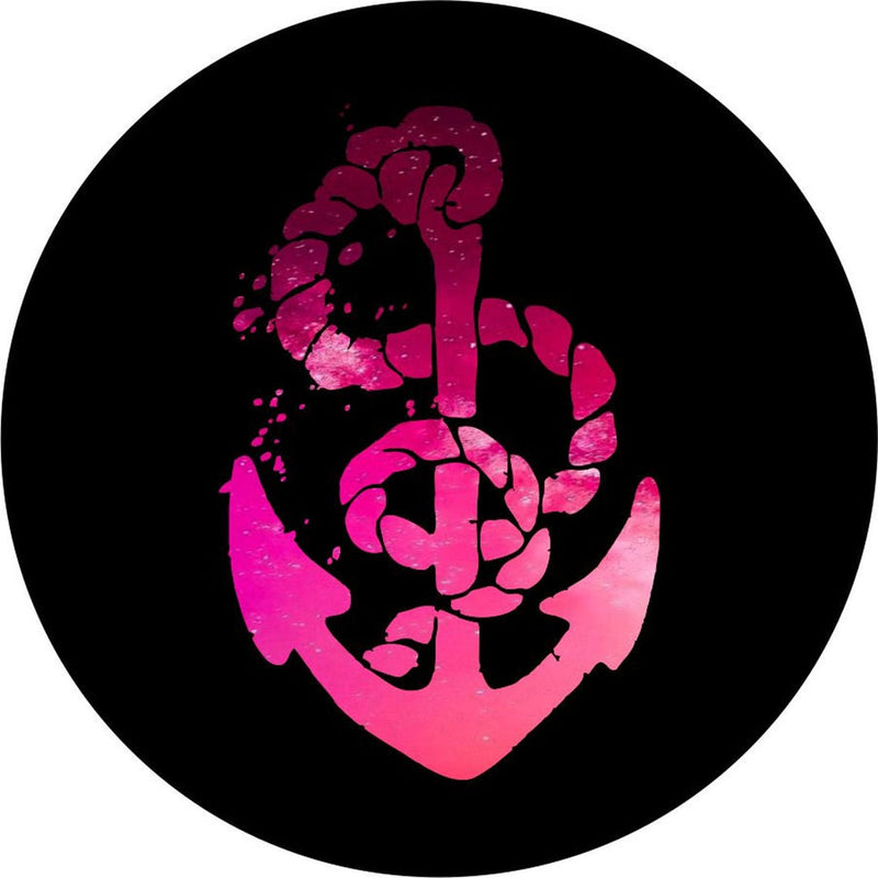 Pink Ombre Nautical Boat Anchor