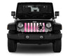 "Pink Ombre Oscar Mike" Grille Insert