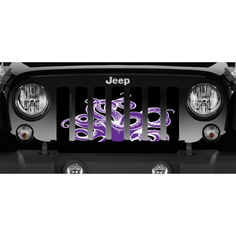 Purple Octopus Jeep Grille Insert