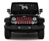 Red Lip Kisses Jeep Grille Insert