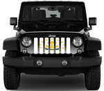 Rhode Island State Flag Jeep Grille Insert