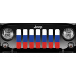 Russian Flag Jeep Grille Insert