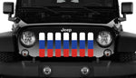 Russian Flag Jeep Grille Insert