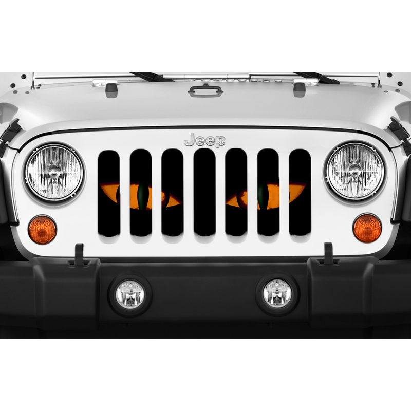 "Chaos Orange Eyes" Grille Insert From Dirty Acres