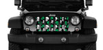 Platinum Skulls (Green) Jeep Grille Insert
