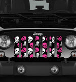 Skulls (Pink) Jeep Grille Insert