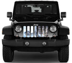 Snow Leopard Jeep Grille Insert