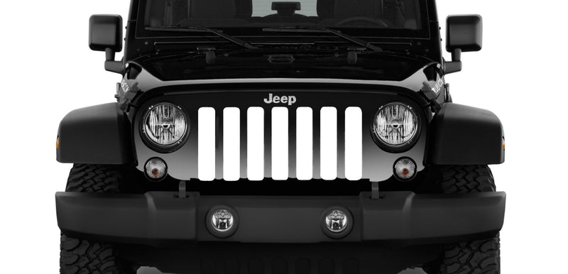 Solid White Jeep Grille Insert