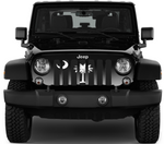South Carolina Tactical State Flag Jeep Grille Insert
