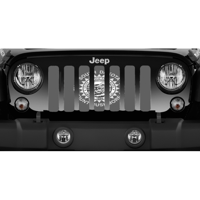 South Dakota Tactical State Flag Jeep Grille Insert