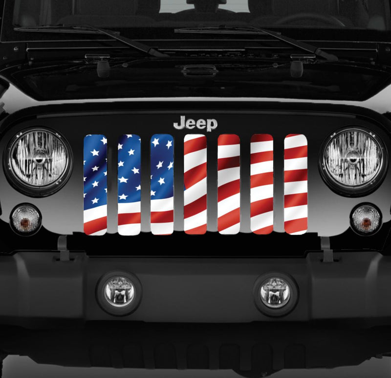 Steadfast American Flag Jeep Grille Insert