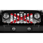 Waving Alabama State Flag Jeep Grille Insert