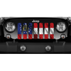 Waving Georgia State Flag Jeep Grille Insert