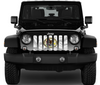 Waving Illinois State Flag Jeep Grille Insert