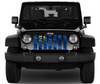 Waving Nevada State Flag Jeep Grille Insert