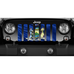 Waving New York State Flag Jeep Grille Insert