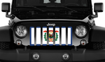 West Virginia State Flag Jeep Grille Insert