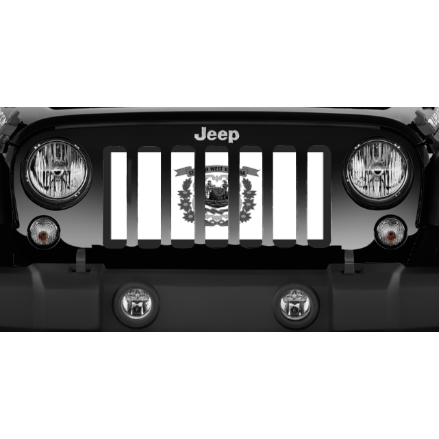 West Virginia Tactical State Flag Jeep Grille Insert