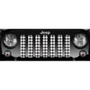 White Buffalo Plaid Jeep Grille Insert