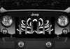 White Lotus Jeep Grille Insert