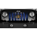 Wisconsin Grunge State Flag Jeep Grille Insert